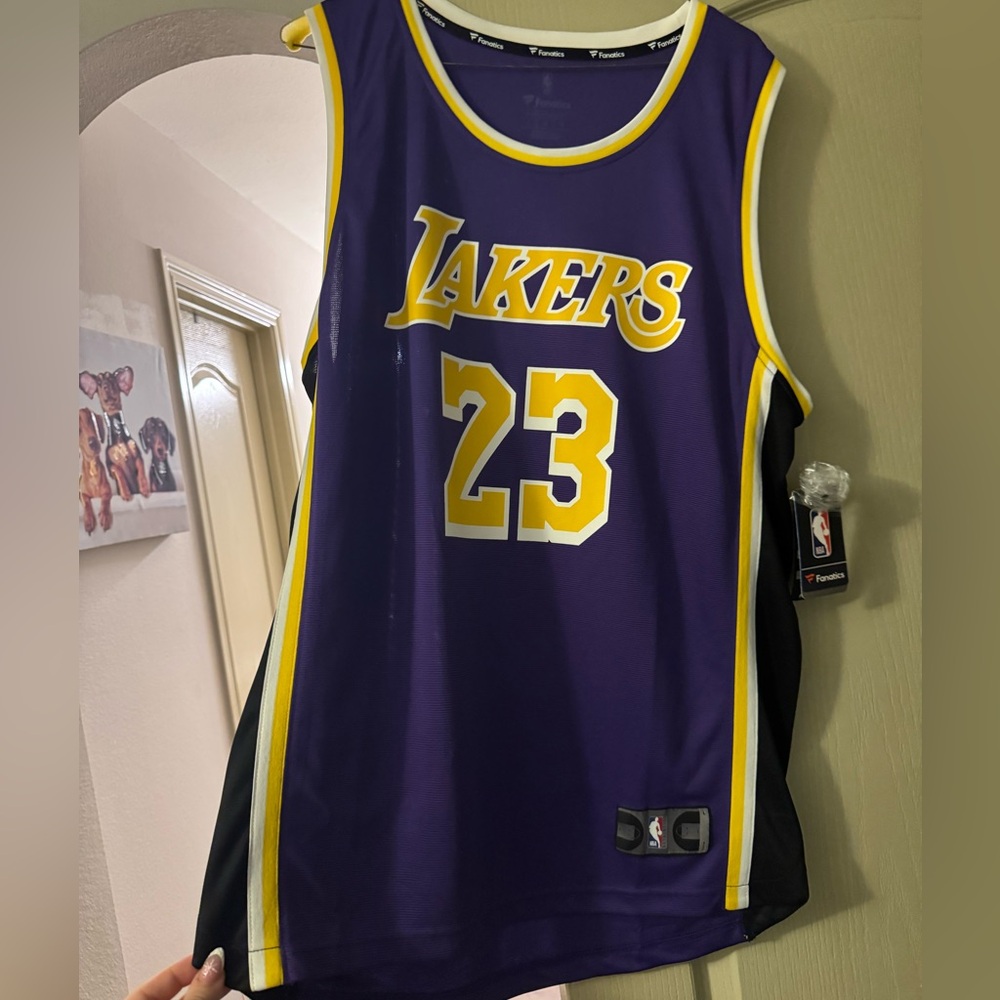 Lakers jersey fanatics Lebraun James 
size XL
